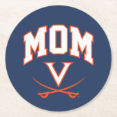 Dessous-de-verre Rond En Papier Virginia Cavaliers (Devant)