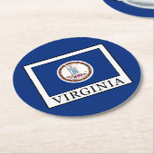 Dessous-de-verre Rond En Papier Virginie (Incliné)