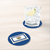 Dessous-de-verre Rond En Papier Virginie-Occidentale (En situation)