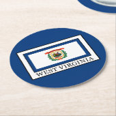 Dessous-de-verre Rond En Papier Virginie-Occidentale (Incliné)