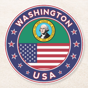 Dessous-de-verre Rond En Papier Washington