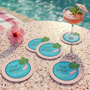 Dessous-de-verre Rond En Papier Week-end d'enterrement de vie de jeune fille Last 