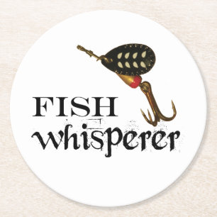 Dessous-de-verre Rond En Papier Whisperer de poisson