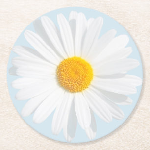 Dessous-de-verre Rond En Papier White