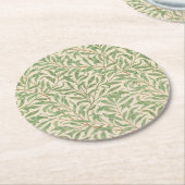 Dessous-de-verre Rond En Papier Willow Bough (par William Morris) (Incliné)