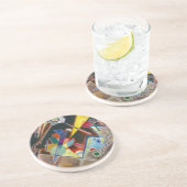 DESSOUS DE VERRE ROND - "Tiefes Braun" - Kandinsky (Côté)