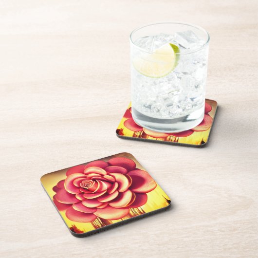 Dessous-de-verre Rose (Côté Droit)