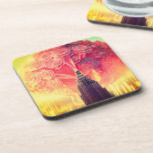 Dessous-de-verre Rose (Côté gauche)