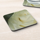 Dessous-de-verre Rose blanche (Côté gauche)