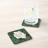 Dessous-de-verre rose blanche (Côté Droit)