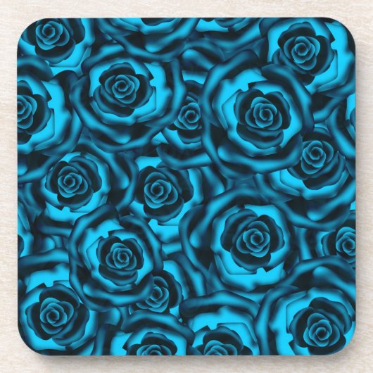 Dessous-de-verre Rose bleu foncé (Devant)