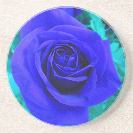 Dessous de verre Rose bleu Sapphire (Devant)