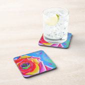 Dessous-de-verre Rose coloré (Côté Droit)