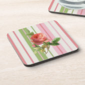 Dessous de verre Rose de Shabby (Côté gauche)