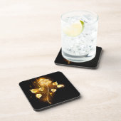 Dessous-de-verre Rose d'or ( rose dorée ) (Côté Droit)