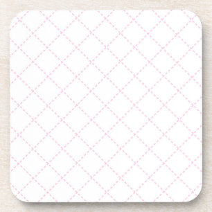Dessous-de-verre Rose et blanc