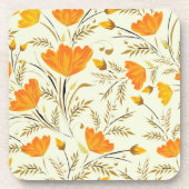 Dessous-de-verre Rose jaune (Devant)