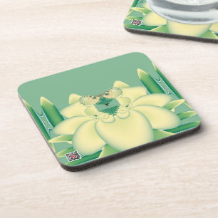 Dessous-de-verre Rose jaune