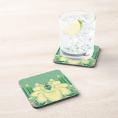 Dessous-de-verre Rose jaune (Côté Droit)