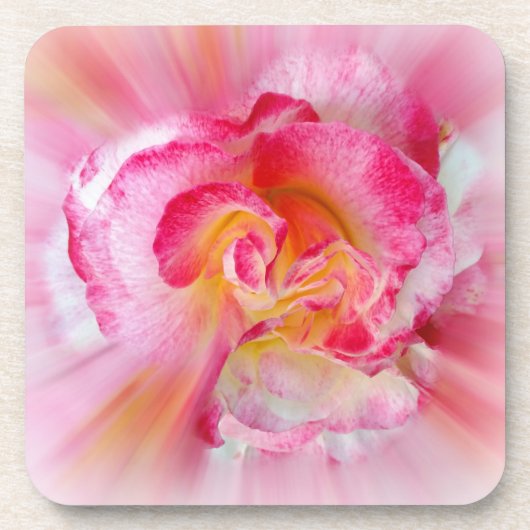 Dessous-de-verre rose jaune (Devant)