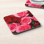 Dessous-de-verre Rose, rose et rouge (Côté gauche)