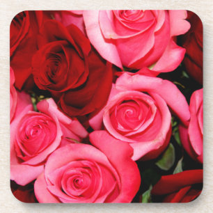 Dessous-de-verre Rose, rose et rouge