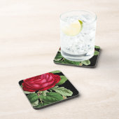 Dessous-de-verre Rose rouge (Côté Droit)