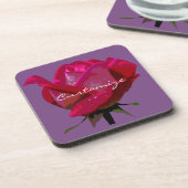 Dessous-de-verre rose rouge Thunder_Cove (Côté gauche)