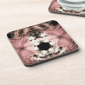 Dessous-de-verre Rose sans fond (Côté gauche)