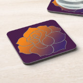 Dessous de verre Rose Sunrise (Côté gauche)