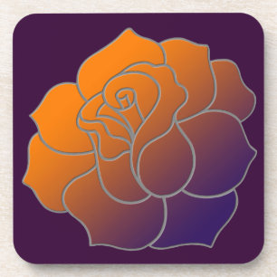 Dessous de verre Rose Sunrise