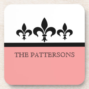 Dessous de verre Rose Swanky Fleur De Lis