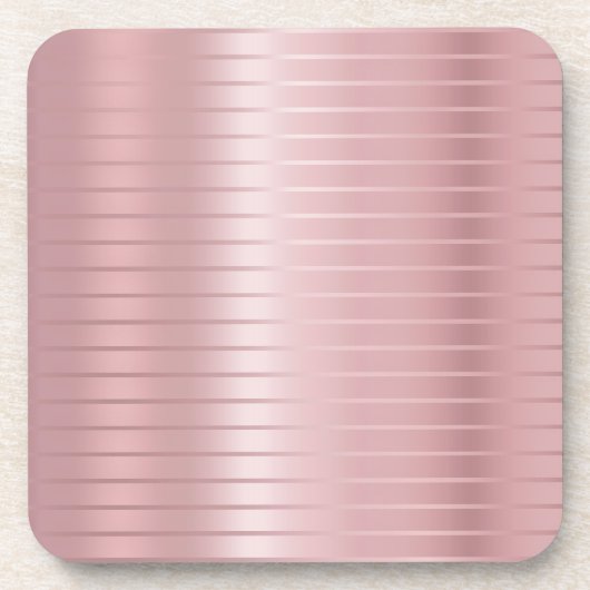 Dessous-de-verre Rose tendance Gold Modèle moderne Glamour (Devant)