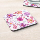 Dessous-de-verre Rose violette (Côté gauche)