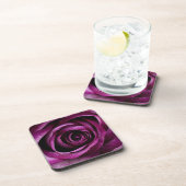 Dessous-de-verre Rose Violette Élégante Gros Plan (Côté Droit)