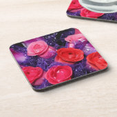 Dessous-de-verre Roses (Côté gauche)