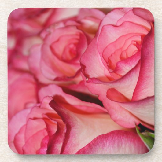 Dessous-de-verre Roses blanches rougissantes (Devant)