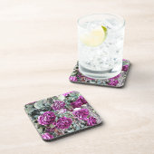 Dessous-de-verre Roses Contour à l'encre (Côté Droit)