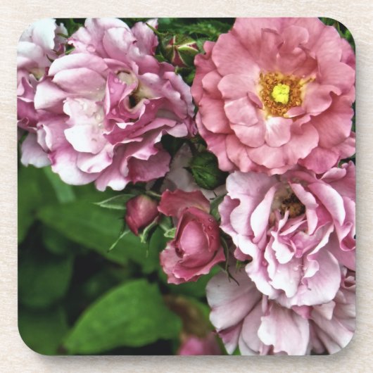 Dessous de verre roses d'antiquité (Devant)