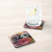 Dessous-de-verre Roses de la Raffie (Côté Droit)