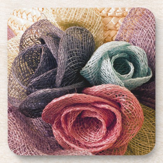 Dessous-de-verre Roses de la Raffie (Devant)