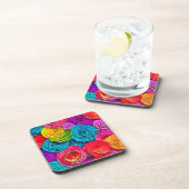 Dessous-de-verre Roses de papier vibreux (Côté Droit)