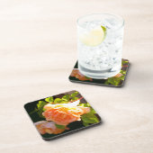 Dessous-de-verre Roses de pêche par pays (Côté Droit)