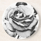 Dessous de verre Roses gravés (Devant)