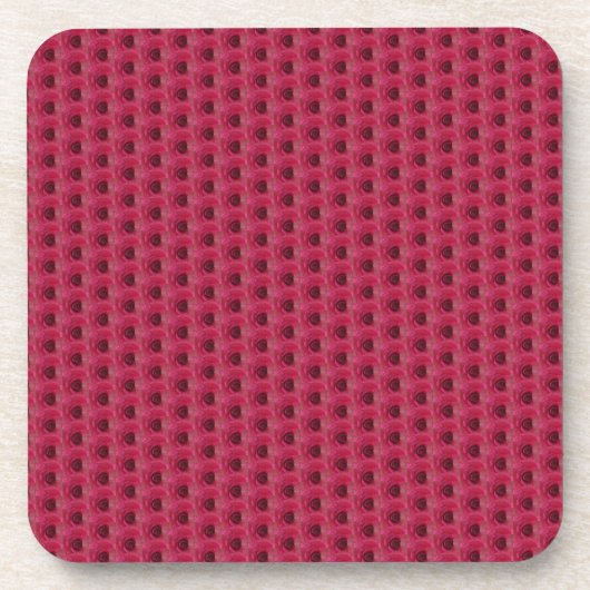 Dessous-de-verre Roses magenta (Devant)