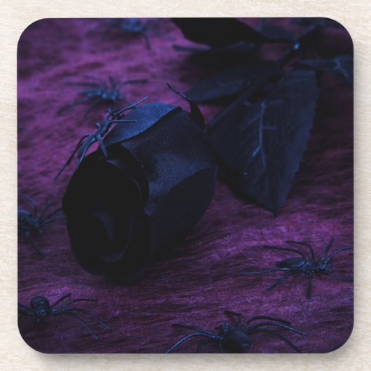 Dessous de verre Roses noirs (Devant)