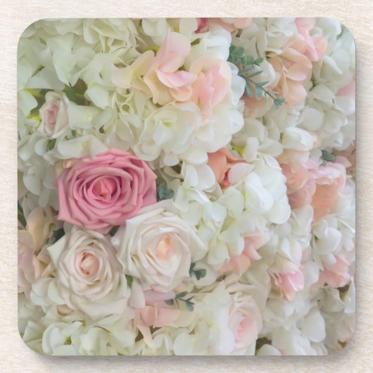 Dessous-de-verre Roses roses et blanches (Devant)