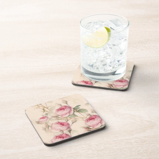 Dessous-de-verre Roses roses rustiques (Côté Droit)