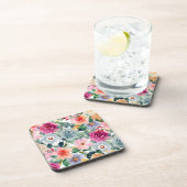 Dessous-de-verre Roses sarcelles et roses (Côté Droit)