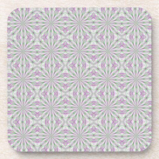 Dessous-de-verre Rosettes de Noël rose et vert (Devant)